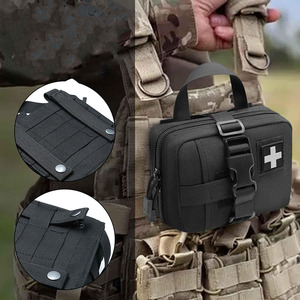 Pochette de rangement tactique imperméable pour premiers secours avec organiseur de médicaments compact en cuir pour les voyages d'urgence et les activités de plein air, à vendre - Product Image 5