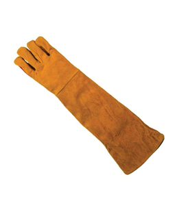 Holy Signs International HSI-1451 Heavy Duty Leather Welding <b>Gloves</b> Cotton Liner Heat Resistant Reinforced Palm <b>Long</b> Stick TIG - Product Image 3