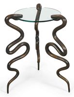 Ensemble de 2 tables basses gigognes en métal doré, plateau en marbre extensible, nouveau design, salon, mobilier de haute qualité avec revêtement en poudre