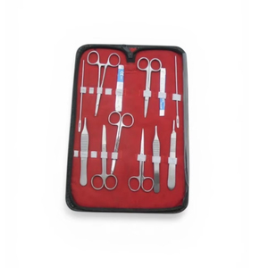Kit de Instrumentos de Cirugía Menor, 15 Piezas, Juego de Sutura y Laceración, Herramientas Quirúrgicas de Acero Inoxidable, Zelmi Surgical - Product Image 1