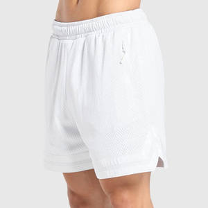 Blend Comfortable Fit Training Workout Shorts Men Mesh Shorts Quick Dry Breathable Fabric Lightweight Gym Running Athletic - Product Image 3