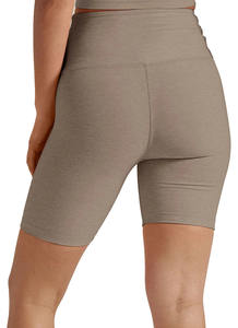 Shorts de Yoga de Alta Elasticidad para Mujer, Marca Privada, Nailon y Spandex, Shorts Deportivos, Ropa Deportiva Personalizada, Shorts de Yoga con Logotipo Personalizado - Product Image 2