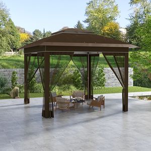 "12x12 Dark Brown Pop up <b>Canopy</b> <b>Tent</b> with Carry Bag for Instant Sun Shelter Shade" - Product Image 2