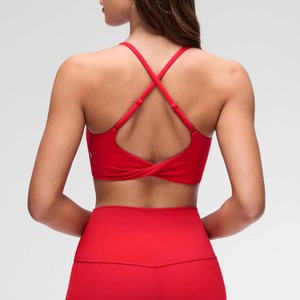 Women's Ultra-Soft Butter Skin-Friendly Fabric Yoga Tank Top <b>Open</b> Back Fitness Vest Sleeveless Skinny Sports <b>Bra</b> for Women - Product Image 1