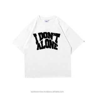 T-shirts à manches courtes pour hommes avec logo vintage personnalisé de haute qualité 300G patchs de broderie - Product Image 3