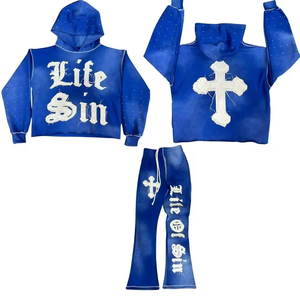 แฟชั่นใหม่ เสื้อผ้าลำลองผู้ชาย ผ้าทึบสีพื้น สำหรับชุดวอร์ม ผ้าฝ้าย 100% ระบายอากาศได้ดี เป็นมิตรกับสิ่งแวดล้อม น้ำหนักเบา ทนทาน - Product Image 6