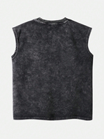 T-shirt pour homme en coton 100% éco-responsable, respirant, style vintage, coupe classique, imprimé DTG, sans manches, sur mesure