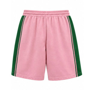 Shorts décontractés pour hommes Alpha Kapa Alpha rose et vert avec logo 1908 et cordon de serrage - Product Image 3