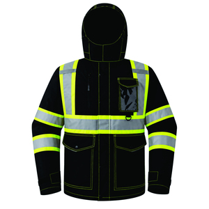 Veste de sécurité réfléchissante, gilet de travail haute visibilité pour les travaux industriels, la construction, la circulation routière et les travaux en extérieur - Product Image 6