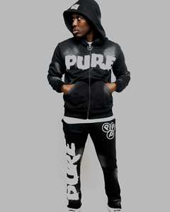 Conjunto Deportivo Personalizado 2026 para Hombre, Sudadera con Capucha y Cremallera Completa, con Estampado de Letras, Estilo Urbano, Pantalones Deportivos Negros de Poliéster - Product Image 5