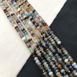 100% Natural IGI Certified AA Grade Multi Disco Rondelle Loose <b>Beads</b> 5.5mm-6.5mm Stone Multi <b>Color</b> Multi Fire Vivaaz Gems - Product Image 3