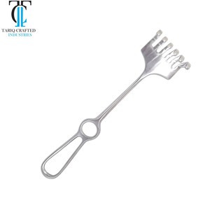 Retractor Volkmann Profesional de Mano con Múltiples Puntas Afiladas para la Exposición de Tejidos Quirúrgicos - Product Image 1