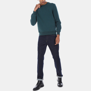 Sudadera de Cuello Redondo para Hombre, Color Sólido, Manga Larga, 100% Algodón, Informal, para Otoño, Corte Regular, Peso Medio, Transpirable - Product Image 2