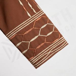 Abayas Elegantes, Nuevo Modelo, Vestido de Gala Modesto de Organza de Lujo con Cola de Capilla, Venta al por Mayor, Kaftán Musulmán Abierto, Color Personalizado - Product Image 5