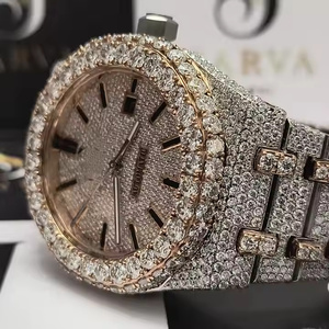 Reloj de Lujo con Diamantes Moissanite para Hombre, Diseño Elegante, Reloj Analógico de Cuarzo para Uso Diario y un Look con Estilo - Product Image 2