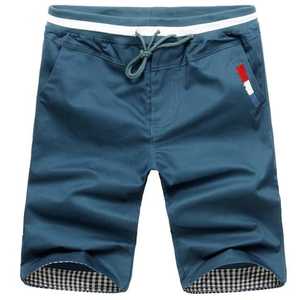 Pantalones Cortos Bermuda para Hombre, Color Gris Sólido, con Cordón Ajustable, Bolsillos, Tela Oxford Informal, Cintura Media, Diseño Transpirable - Product Image 6