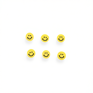 Ilan Abalorios Smiley Face 5x9mm Perles en argile polymère 20 pièces - Product Image 2