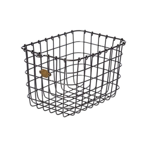 Home Decorative Iron Wire Mesh Storage <b>Basket</b> With Handles Rectangular Black Finish Metal Organizer For Kitchen <b>Bathroom</b> - Product Image 5