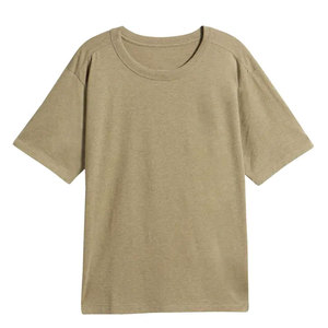 Camiseta Básica para Hombre, 100% Algodón, Color Sólido, Cuello Redondo, Manga Corta, Corte Regular, Estilo Casual, Tejido Jersey - Product Image 1