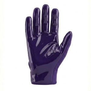 Gants de football américain personnalisés avec grip adhésif, strass, sangle Velcro réglable, couleurs personnalisées pour adultes unisexes - Product Image 2