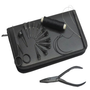 Best Quality Half Gold Hair Extension <b>Pliers</b> <b>Set</b> Professional Stainless Steel Hair Extension Tools Kit Salon Grade Fusion Loop - Product Image 1