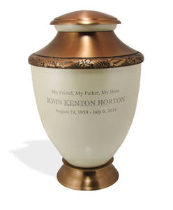Urnes funéraires personnalisées en laiton gravé avec nacre, nouveau design, style américain, capacité de 220 pouces cubes (10 pouces), pour crémation - Product Image 3