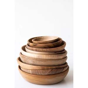 Bol et assiettes décoratifs en bois pour la cuisine, pour ajouter une touche d'élégance - Product Image 6