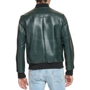 Veste de baseball en cuir de qualité supérieure avec doublure douce, style décontracté - Product Image 3