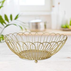 Iron Wire Fruit Holder <b>Basket</b> Decorative Storage for Fruits Vegetables Snacks Stylish Home Decor Organizer - Product Image 4