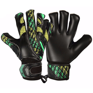 Football Goalkeeper Gloves PU <b>Full</b> Finger Non <b>Slip</b> Breathable Adjustable Wrist Strap Hook Loop Closure Unisex Silicone Printing - Product Image 3