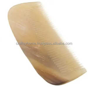 Peine de pelo de cuerno de búfalo negro hecho a mano, mango grande pulido duradero, diseño Animal elegante, religioso, lo último en decoración Natural - Product Image 6