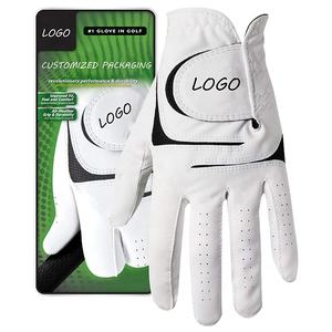 Hot Sale Golf <b>Gloves</b> Synthetic/Cabretta Leather Left Hand Hypertouch Plus Size Men <b>Women</b> Left Hand OEM Customized Logo Packaging - Product Image 1