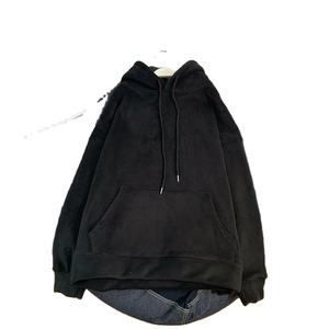 เสื้อฮู้ดผ้าฟลีซขั้วโลกสองด้านหนาสไตล์เกาหลีทรงหลวมใส่ได้หลายสีสำหรับฤดูหนาวและผู้ชาย - Product Image 5