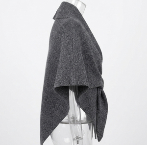 Custom Fringe Poncho Plus Size Knit Shawl Wrap Winter <b>Cardigan</b> Scarf <b>for</b> <b>Women</b> Wholesale - Product Image 4