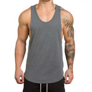 Débardeurs de sport d'été sur mesure pour hommes, respirants, ajustés, avec impression personnalisée - Product Image 1