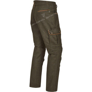 Men's Tactical Cargo 100% <b>Wool</b> <b>Pant</b> Outdoor Elasticated Trousers for Hiking & Hunting Casual Style With Multi-Pockets - Product Image 2