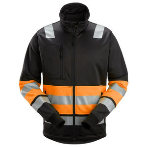 <b>High</b> <b>Visibility</b> <b>Softshell</b> Safety <b>Jacket</b> Reflexive Workwear Hi-Vis Construction Winter <b>Jacket</b> with Pockets - Product Image 1