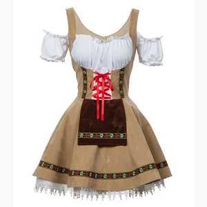 Disfraz de Oktoberfest para Mujer, Vestido Tradicional Bávaro Alemán, Traje de Poliéster para Festivales y Fiestas, Disfraz de Cosplay para Mujer - Product Image 5