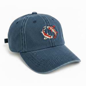 Custom Baseball 6 Panel Hat <b>Flat</b> Brim Adjustable <b>Summer</b> <b>Cap</b> Embroidery Logo Vintage Wash Fashion 100% Acrylic OEM ODM - Product Image 1