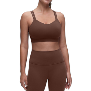Custom Logo 2 PCS Tummy Control Sportswear Set Seamless <b>Cross</b> Back Yoga <b>Tops</b> Scrunch Butt Workout Leggings for Women - Product Image 1