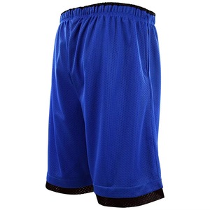 <b>Men</b> Solid Color Polyester Drawstring Shorts Regular Fit Woven Breathable Contrast Binding Swim <b>Trunk</b> Blue - Product Image 5