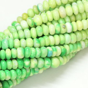 Magnifiques perles rondes lisses de couleur jaune-vert, 8-10 mm, perles d'opale jaune-vert lisses, qualité AAA. - Product Image 2