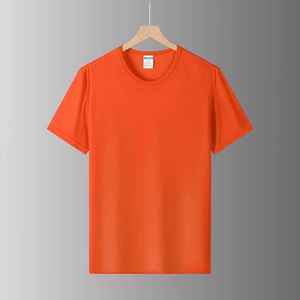 Men's <b>Navy</b> Blue 100% Cotton Short Sleeve O-Neck T-Shirt Regular Fit Casual Jersey Knit Solid Color Blank Design - Product Image 4