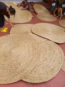 เสื่องานฝีมือผักตบชวาเสื่อรองจานตกแต่งบ้านสำหรับส่งออก - Product Image 5