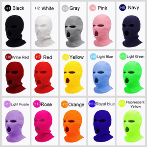 Custom Full Face <b>Balaclava</b> One Hole Winter Mask Knit <b>Ski</b> Helmet Unisex Adult Outdoor 56-58CM Red With Embroidery - Product Image 4