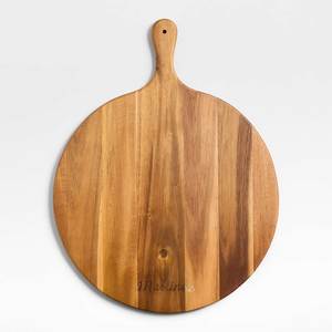 Planche à découper ronde en bois faite à la main avec poignée, épaisseur 1,5 cm, compatible lave-vaisselle - Product Image 3