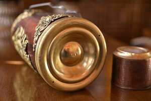 Termo de Cobre Tibetano Antiguo Estilo Mongol, Botella Térmica de Metal Tallada a Mano, Cobre Puro, Venta al por Mayor en India - Product Image 5