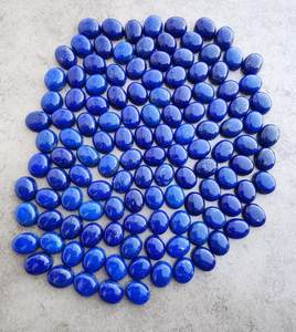 Pierres précieuses naturelles calibrées en lapis-lazuli AA Plus, cabochons ovales, pour la création de bijoux - Product Image 5
