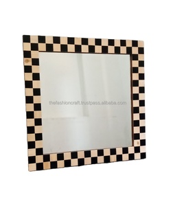 Premium Modern Handmade Custom Chess Design <b>Square</b> <b>Mirror</b> Wall Art for Home & Office Decoration Wedding Occasion - Product Image 3