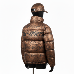 Veste bouffante pour femmes de qualité supérieure GSM Metallic Bronze Polyester Matelassé Design Logo personnalisé Veste bouffante de transfert thermique pour femmes - Product Image 5